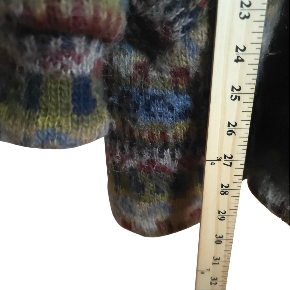 Floss Iceland‎ Wool Blend Hooded Parka Jacket Women Nordic Fair Isle Winter - Picture 6 of 10